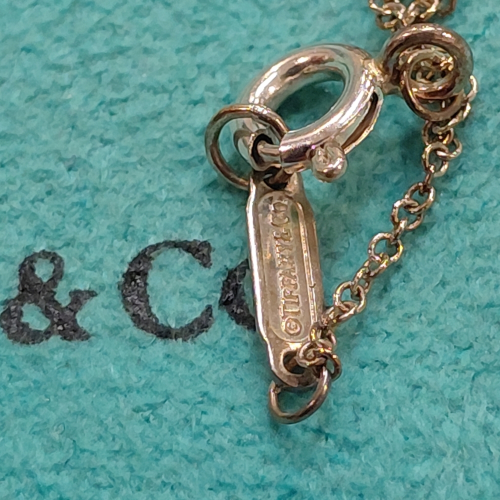 Tiffany Silver Ziegfeld Daisy Heart Locket Pendant Necklace - Picture 5 of 7